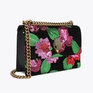 Kurt Geiger Floral Sequin Chain Strap Bag
